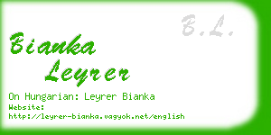 bianka leyrer business card